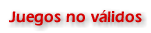 [ No v&aacute;lidos ]